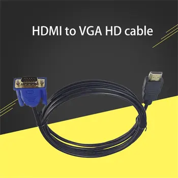 Holý Měděný Drát Meshless Prsten Dvojitý Magnetický Kroužek S Shock-proof Tkané Pletivo HDMI-kompatibilní s Vga, Kabel 1m