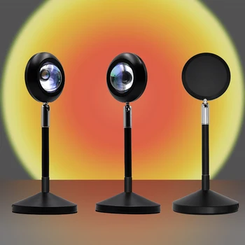 HORKÉ!!! LED UFO, Slunce, západ Slunce Projektor Atmosféru RGB Světlo, USB Lampa Pro Domácí Party Dekor