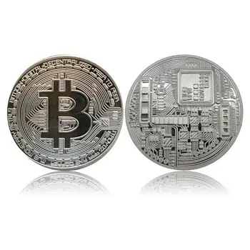 Hot Prodej Zlata Pozlacené Bitcoin Mince Umění Suvenýr Skvělý Dárek Sběratelskou Fyzické Kovové Mince Crypto Pamětní Mince Dropshipping