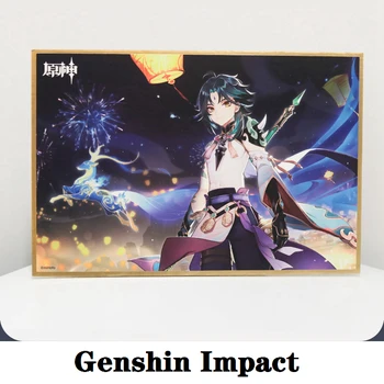 Hra Genshin Dopad Rock Král Zhongli Protector Yasha Xiao Cosplay Diy Příslušenství Anime Téma Barevný Papír Karta Projektu Prop