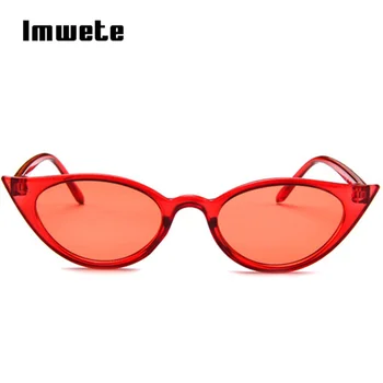 Imwete Malé Cat Eye Sluneční Brýle, Ženy, Luxusní Značky Značkové Sluneční Brýle Ženské Červené Brýle Retro Odstíny Muži Brýle