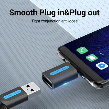 Intervence Micro USB Adaptér Mikro USB Samec Na USB Samice Převodník pro Xiaomi Note 5 Samsung S6 Android Tablet USB 2.0 OTG Adaptér