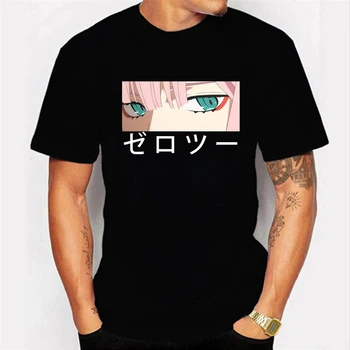 Japonské Anime T-shirt Zlato V Franxx T Shirt Anime NULA DVA Hip Hop T-shirt Příležitostné Letní Pohodě Streetwear Tričko Top Tee