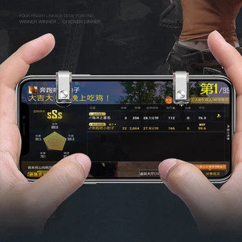 Kovové Gamepad PUBG Mobilní Ovládání Smartphone Gamepad Řadič L1R1 Herní Střílečka Pro Iphone, Android Chytré Telefony