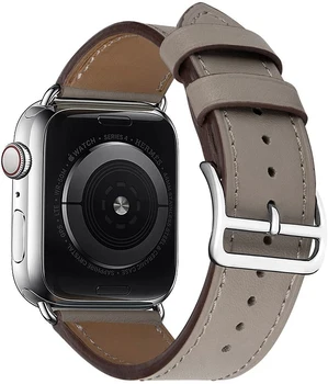 Kožený popruh pro Apple watch band 44mm 40mm iWatch 38mm 42mm Single tour watchband náramek pro Applewatch série 5 4 3 6 se