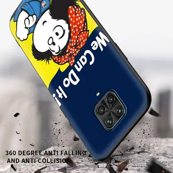 Kreslený Mafalda Dívka Pouzdro Pro Xiaomi Redmi Poznámka 9 9 8 10 Pro 7 8T 9A 9C 8A 7A 6 6A Černý Měkký Kryt Telefonu 9T K40 Funda Coque