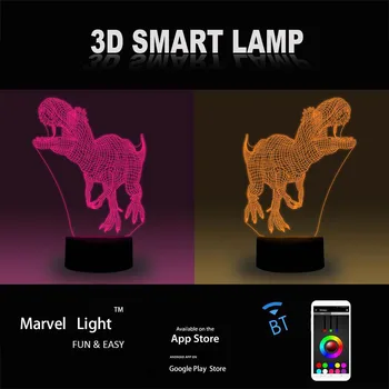 Krotitelé duchů LED Noční Světlo Dekorace 3D Lampara Dotykový Senzor RGB Lampa Dítě Dárek Stolní Lampa Ovládání Aplikace Děti Dárky