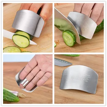 Kuchyňské Doplňky Z Nerezové Oceli Ruční Prst Protector Nožem Plátek Safe Guard Nástroj Pro Kuchyně Odolný Bezpečný Kuchyň Základní