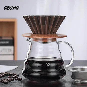 Kávovar, Kávový Set V60 Keramické Filtr Na Kávu Šálek Cloud Hrnec Kávy, Konvici Multi-Barevné Káva Trychtýř
