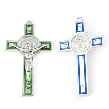 Kříž Přívěsek Ježíš Portrét Přívěsek Katolické Dárek vytvořený v Zinkové Slitiny 2020 Nový Styl, Aby se Poslat Vynikající Dárek MENG MING