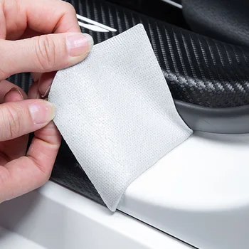 Kůže Uhlíkových Vláken tyle Nálepka Pro Audi A3 Příslušenství Auto Zadní Nárazník na Ochranu Auto Zadní Nárazník Samolepky Kufru Stráž Desky