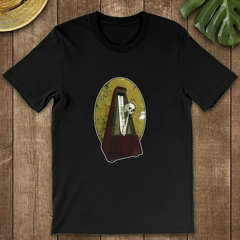 Lebka Metronom Vincent Trinidad Umění Legrační Vintage Muži Ｗomen Módní Muži Ｗomen Bavlněné Tričko Streetwear Estetické Košile