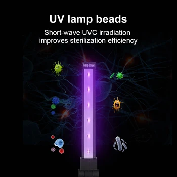 LED UV svítilna usb nabíjecí super silné baterky Ultrafialové dezinfekce flash light vodotěsná svítilna s magnetem