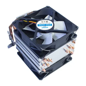 Letní doporučeno CPU Chladič 6 Měděné Trubky CPU Chladiče Univerzální LGA775 1155 1356 1366 AMD3 AM4 X79 základní Desky X99 CPU Fan