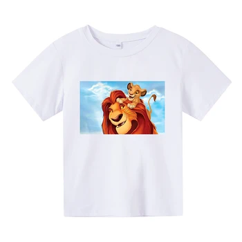 Letní dětské oblečení, chlapci T-shirt velkoobchod lví král vzor dětské oblečení matka, děti, oblečení s bavlny T