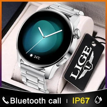 LIGE 2021 Nové Muže Chytré Hodinky Volání Bluetooth Ovládání Hudby Sport Fitness Pánské Hodinky Smartwatch Srdeční Frekvence Žen pro Android IOS