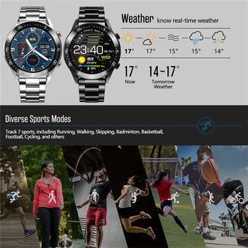 LIGE Nové Chytré hodinky, Muži Plné dotykové Obrazovky, Sportovní Fitness hodinky IP68 vodotěsný Bluetooth Vhodné Pro Android, ios Chytrý hodinky