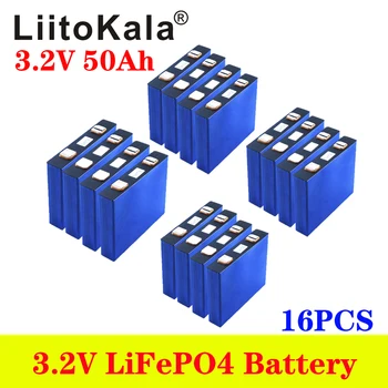 LiitoKala 3.2 v, 50 ah lifepo4 buňky lithium baterie pro elektrické kolo baterie solární energetický systém EU NÁS bez Daně