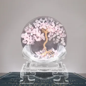 Luxusní Tree Of Life S Crystal Drcený Kámen Dekorace Vhodné Pro Domácí Dekorace, Kancelářské Dekorace, Zahradní Dekorace