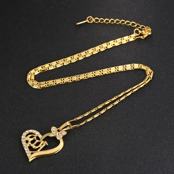 Láska Srdce Dutý Přívěsek Náhrdelník Náhrdelník Luxusní Zlatý Řetěz Náhrdelníky Pro Ženy, Svatební Šperky, Dárky