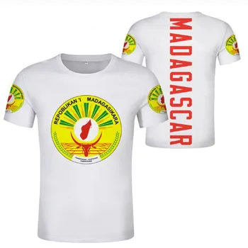 MADAGASKAR mladý muž zakázku jménem, číslem mdg t shirt národ vlajka mg malgaština, francouzština zemi vytisknout fotografii boy oděvy