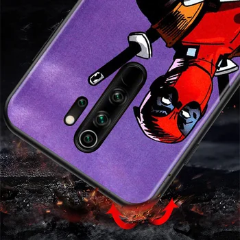 Marvel Deadpool Avengers Super Hrdina Pro Xiaomi Redmi K40 K30T K30S K30i K20 10X 9T 9i Ultra Pro 5G TPU Silikonové Černé Pouzdro na Telefon