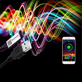 Mini 5V USB RGB Ovladač Bluetooth Synchronizace Hudby A Časovač LED Strip Řadič Stmívače pro 5V 3528 5050 LED Pás TV Podsvícení
