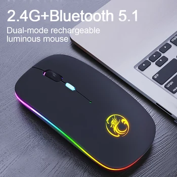 Mini Bezdrátová Klávesnice A Myš, RGB Bluetooth-kompatibilní Klávesnice, Myš Nastavit Podsvícení ruské Klávesnice Pro Počítač, Telefon