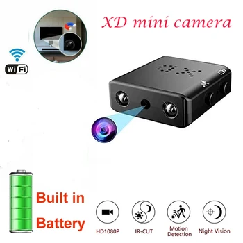 Mini kamera 1080P HD Bezpečnostní Kamera, Noční Vidění s Detekcí Pohybu Nahrávání Hlasu Dohled wi-fi fotoaparát ukryl doupě fotoaparát