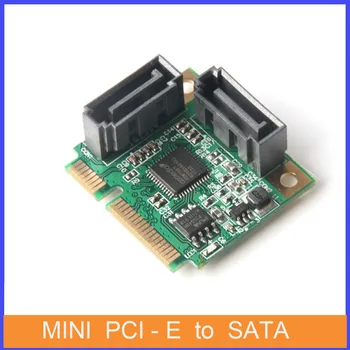 Mini PCI-E Express SATA Prodlužovací adaptér Karta 2 Porty, Pevný Disk, přídavné Karty PCI Konvertor Karta pro Windows Mac OS Linux