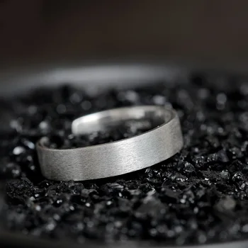 Minimalistický Titanové Ocelové Prsteny Pro Ženy, Muže Vysoce Kvalitní Leštěné Stříbrné Otevřít Prst Prsten Módní Šperky Příslušenství Dárek 2020
