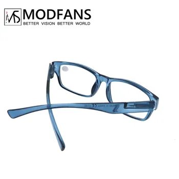 MODFANS Brýle na Čtení - 3 pack Náměstí Čtenáře, pro Muže & Ženy Nerozbitné Podívaná s Jarní Závěs Dioptrie +0,5 až +5.0