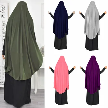 Muslimské Ženy Modlitby Oděv, Šaty Hidžáb Dlouho Khimar Abaya Džilbáb Oblečení Ramadánu Sukně Abayas Tradiční Islámské Oblečení Hidžáb