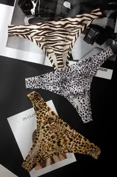 Módní Ženy Leopard Kalhotky Sexy Bezešvé Prádlo Ženy Kalhotky G-String Dámské Kalhotky spodní Prádlo Tanga pro Ženy