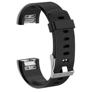 Měkké Silikonové Náramek Hodinky Popruh Sportovní Náramek Pásek pro Fitbit Charge 2