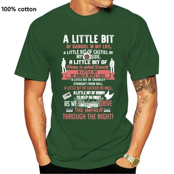 Nadpřirozené T-Shirt Trochu Gabriel V Životě SPN Parodie Man T Tričko Humor Bavlna Krátký Rukáv Trička Topy Černá