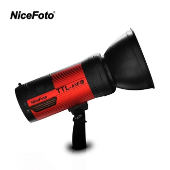NiceFoto TTL-680C 600W TTL 2.4 G Bezdrátové GN68 HSS 1/8000S Studio Flash High Speed s Vysílačem Speedlite pro Canon Fotoaparát
