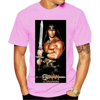 Nová Muži Módní Tisk Bavlny Tričko Barbar Conan V1 T Shirt Black Khaki Přírodní Plakát Muže Vtipné Tričko