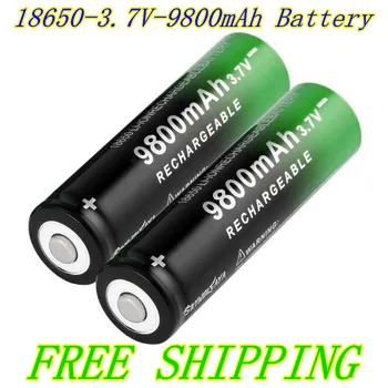 Nové 18650 3,7 V 9800mAh baterie pro baterku Li-Ion baterie drop