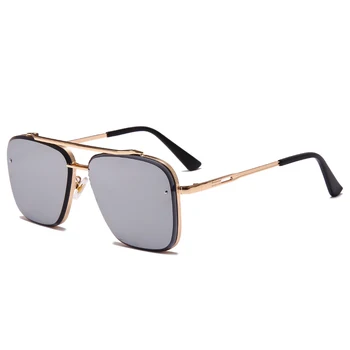 Nové Módní Klasické Čtvercové Cool sluneční Brýle Muži Vintage Značky Design Kovové Sluneční Brýle, Ženy Odstíny UV400 Oculos De Sol