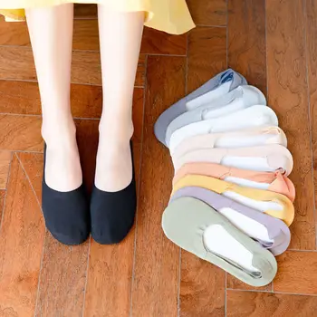 Nové Módní Ženy, Ponožky, Přezůvky Jaro Léto Dívka Krátký Barva Ženy Ponožky Ženské Neviditelné Ponožky Korea Styl Vysoká Kvalita