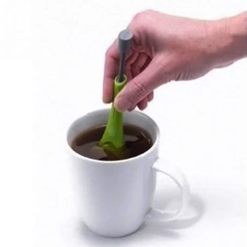 Nové Opakovaně Čajové Sítko Zdravé Potravinářské Aroma Celkové Čaj Infuser Gadget Vír Strmé Míchejte Stiskněte Plastové Sítko Čaj Káva