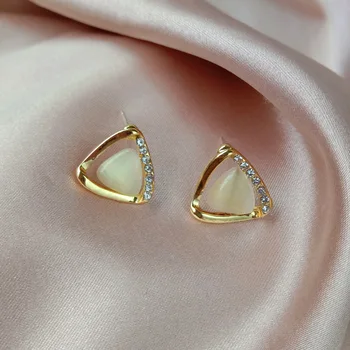 Nové Šperky Geometrické Konstrukce Vynikající Trojúhelník, Jednoduchý, Módní Malé Náušnice Kolczyki Aretes De Mujer