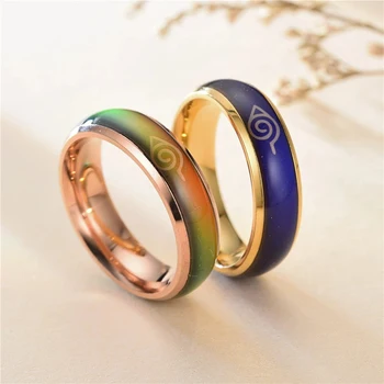 Nový Japonský Styl Animace Cosplay Prsten Magic Teplota Změna Barvy z Nerezové Oceli Šperky Pánské Prsteny, Doplňky, Rekvizity