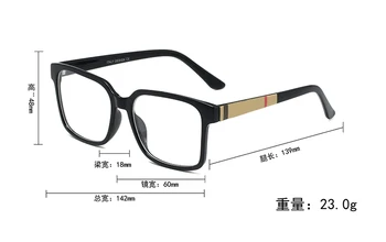Náměstí Malý Rám Brýlí Ženy 2021 Luxusní Značky Značkové Módy Pro Muže JE Eyewears Dámy Jasné Plain Zrcadlo 4 Barvy