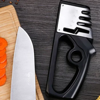 Nůž Ořezávátko 4 v 1 Smart Diamond Wolframu Oceli, Keramiky Nůž Nůžky Nůžky Ostření Kuchyňských Nástrojů точилка для ножей