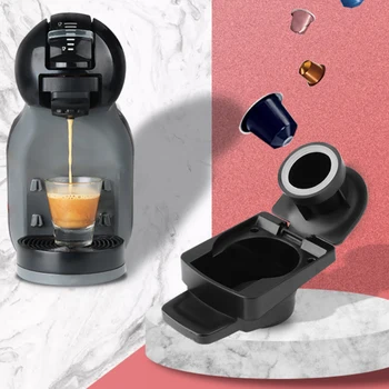 Opakovaně použitelné Kapsle, Adaptér pro Nespresso Kávové Kapsle Převést Kompatibilní s Dolce Gusto Opakovaně Kávovar Část