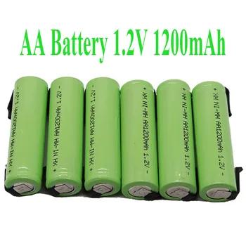 Oplaadbare Batterij AA 1.2 V, 1200 Mah Nimh 14430 AA Batterij Setkal Solderen Voor Diy Elektrische Scheermes Kinderziektes Speelgoed