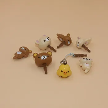 Originální balení měkké vonné kawaii Rilakkuma queeze hračka mobilní telefon přívěsek squishies chleba medvěd