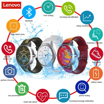 Originální Lenovo Hodinky 9 Jednoduché Módní Inteligentní Bluetooth Watch Krok Počítání / Vodotěsné / Multifunkční Aplikace Smartwatch